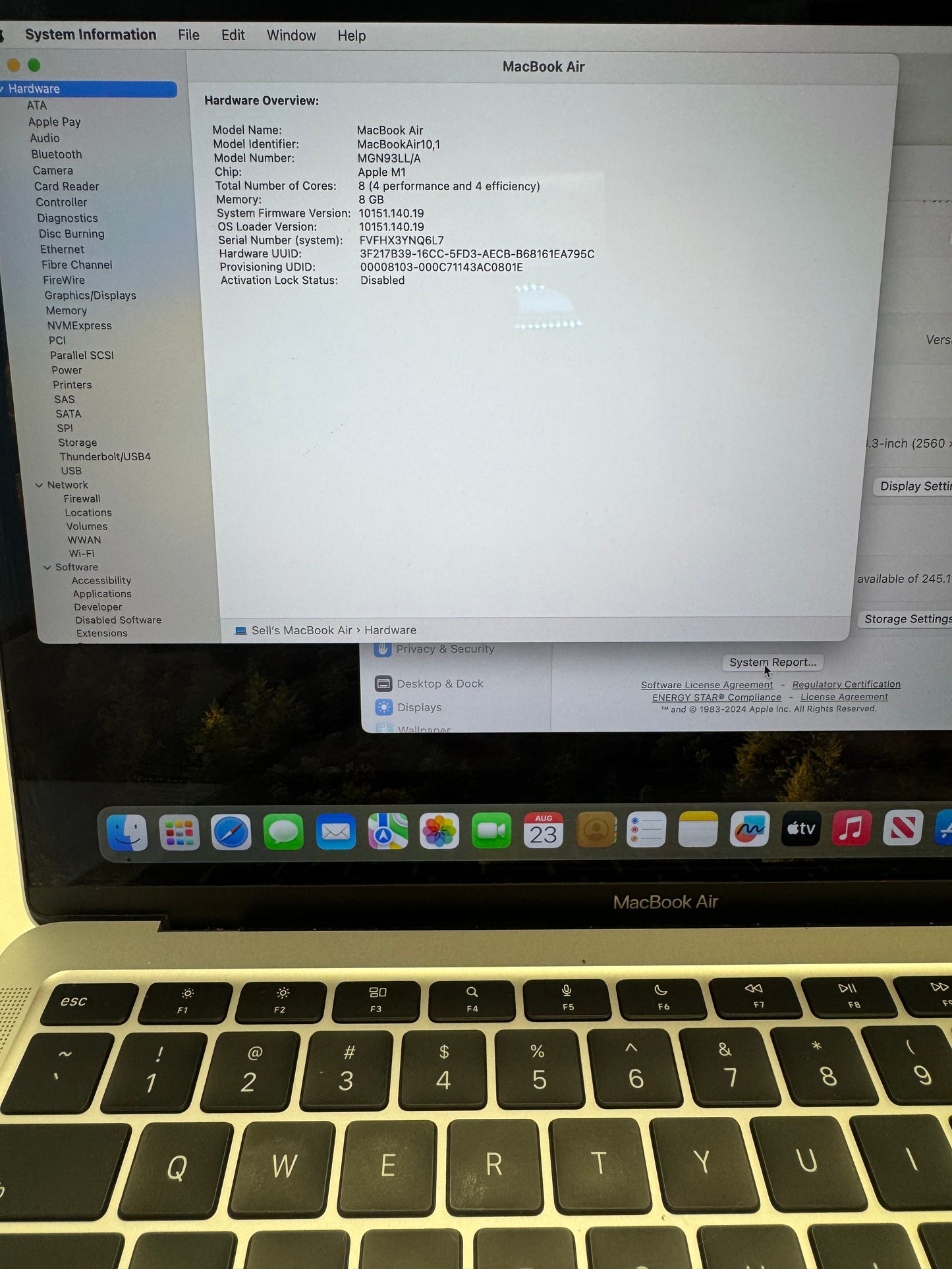 Apple MacBook Air M1 A2337 2020 - 256GB Gray - Used