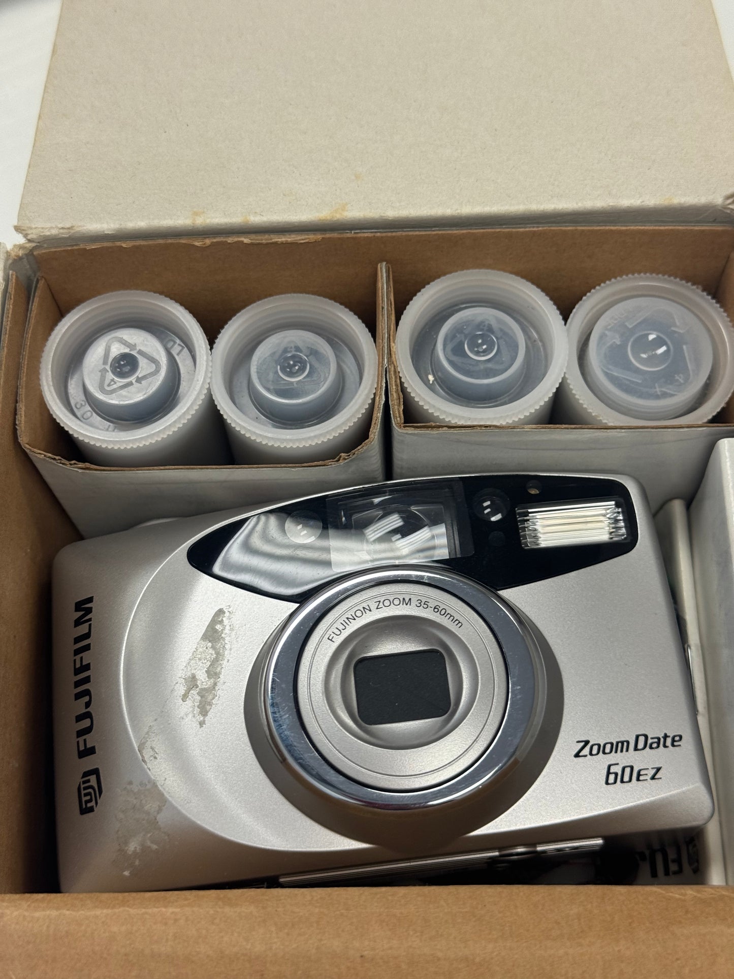 Fujifilm Zoom Date 60EZ Digital Camera - Gray - Used with Box - Film Included