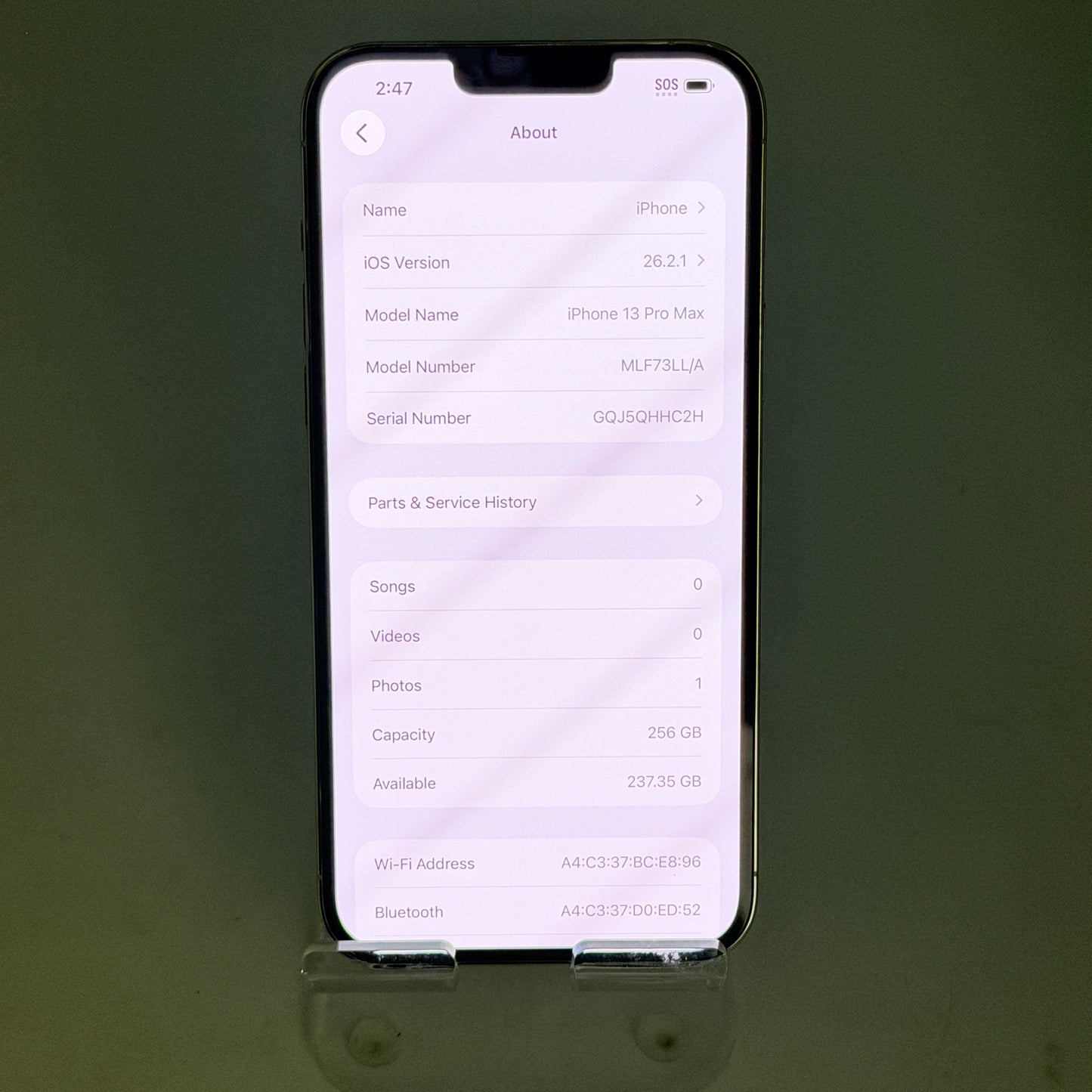 Apple iPhone 13 Pro Max 256GB White Silver Unlocked Clean IMEI Grade A Excellent