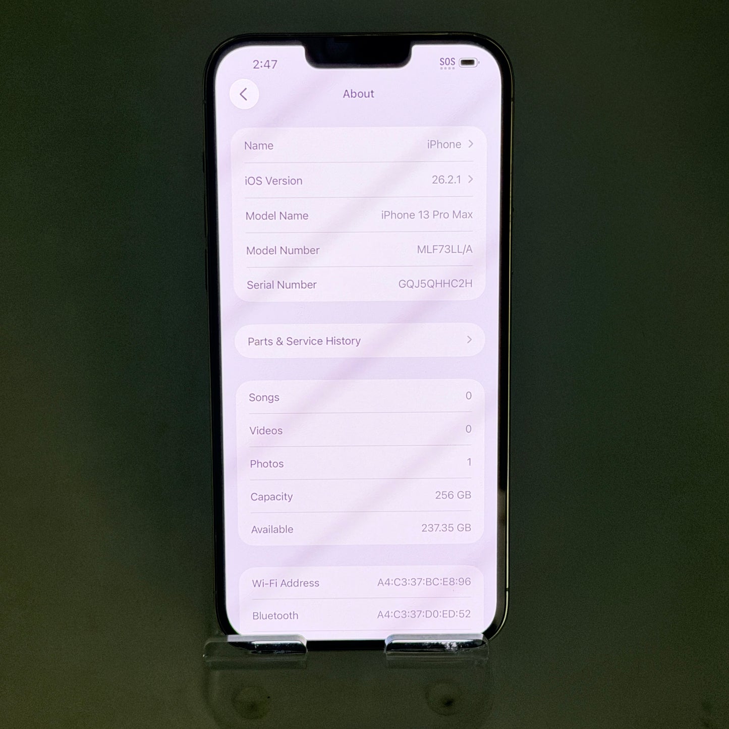 Apple iPhone 13 Pro Max 256GB White Silver Unlocked Clean IMEI Grade A Excellent