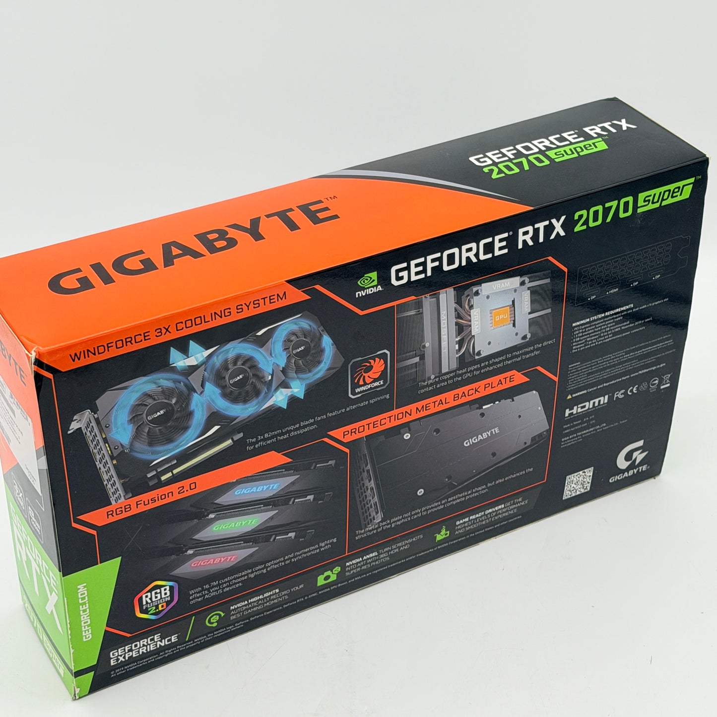 Gigabyte GeForce RTX 2070 Super Gaming OC 8GB GDDR6 Graphics Card GPU Tested