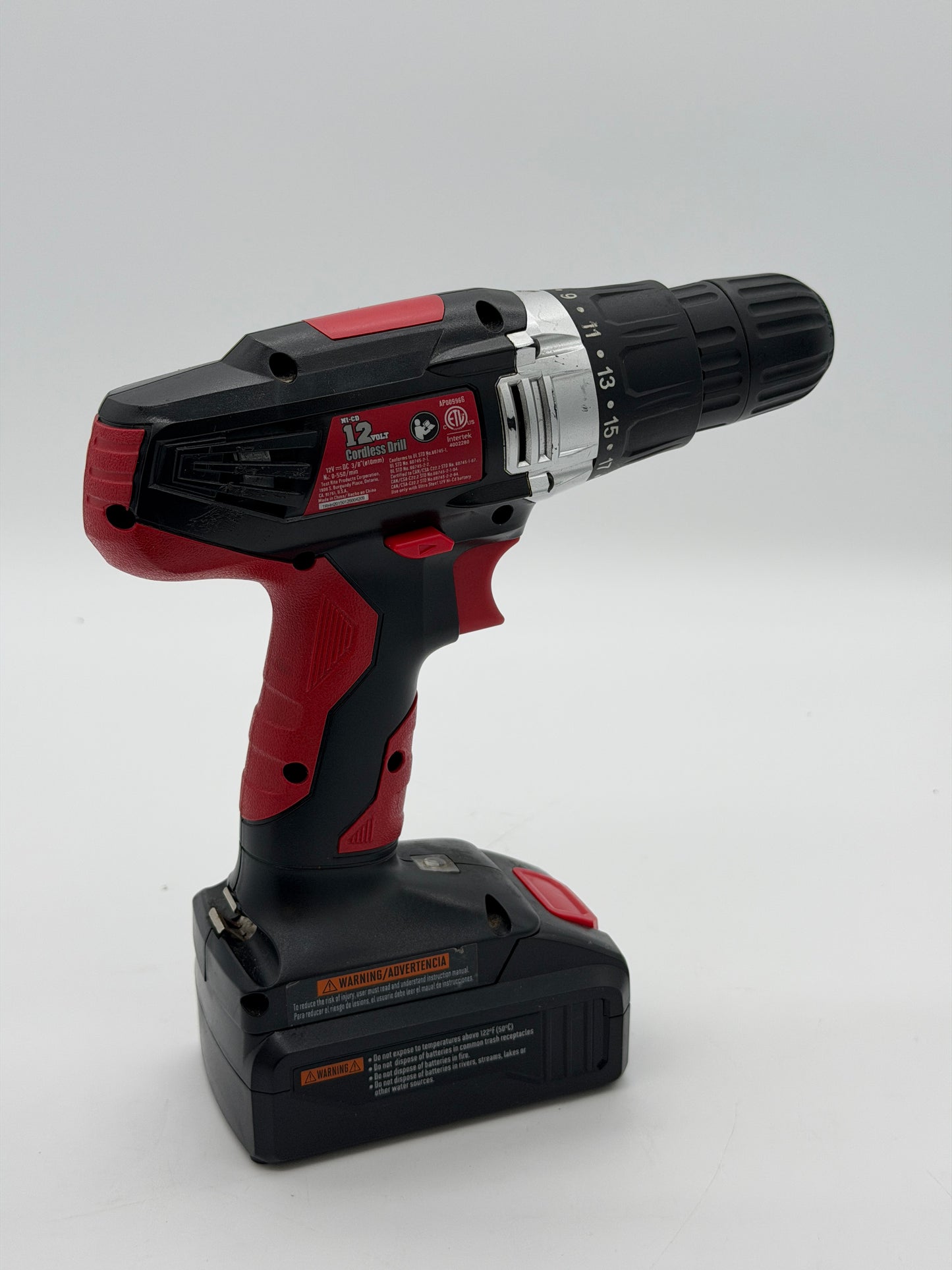 Ultra Steel AP00963G 12V Ni-Cd Cordless Drill (Tool Only)