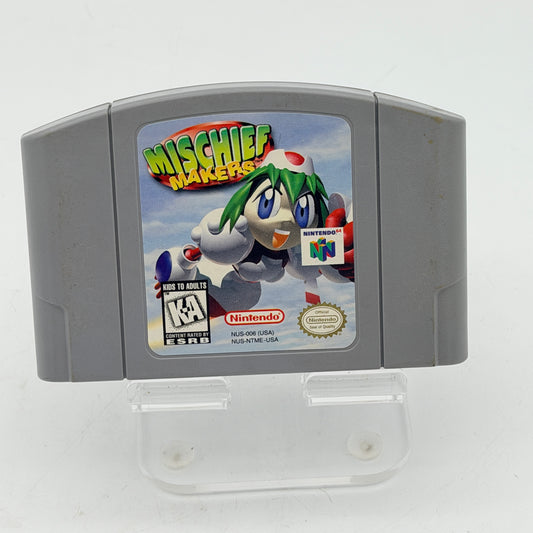 Mischief Makers Nintendo 64 N64 Original Cartridge AUTHENTIC TESTED CLEAN