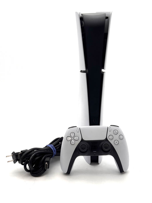 Sony PlayStation 5 PS5 Slim Digital Edition White Console CFI-2115 Controller Cords