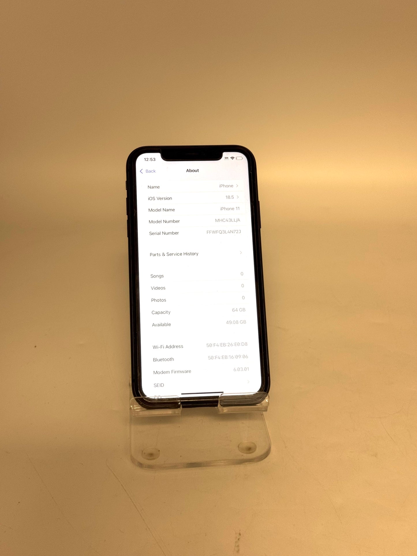 Apple iPhone 11 64GB Black Unlocked Clean IMEI iCloud Off - Very good