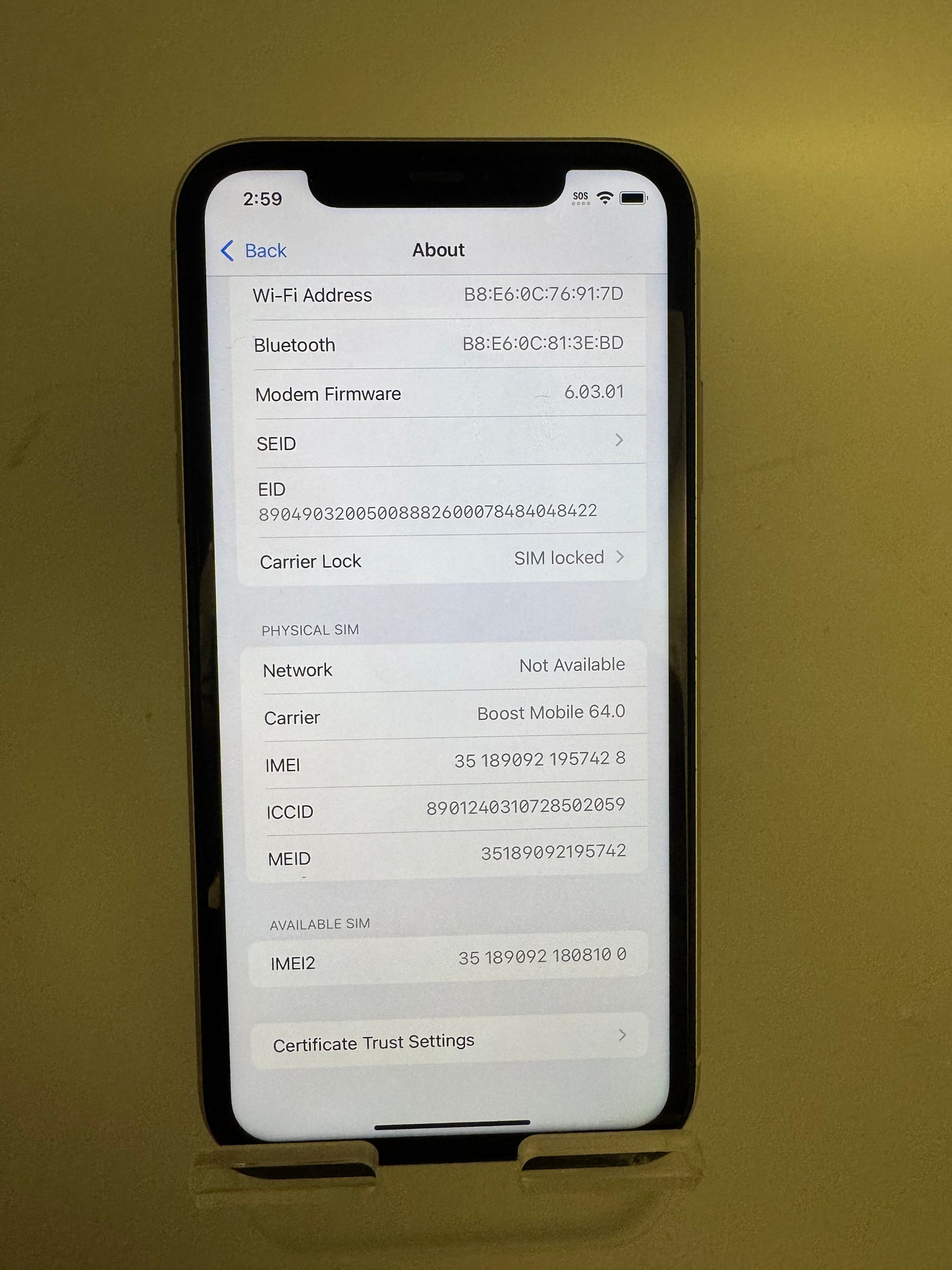 Apple iPhone 11 64GB White - Used - Boost Mobile
