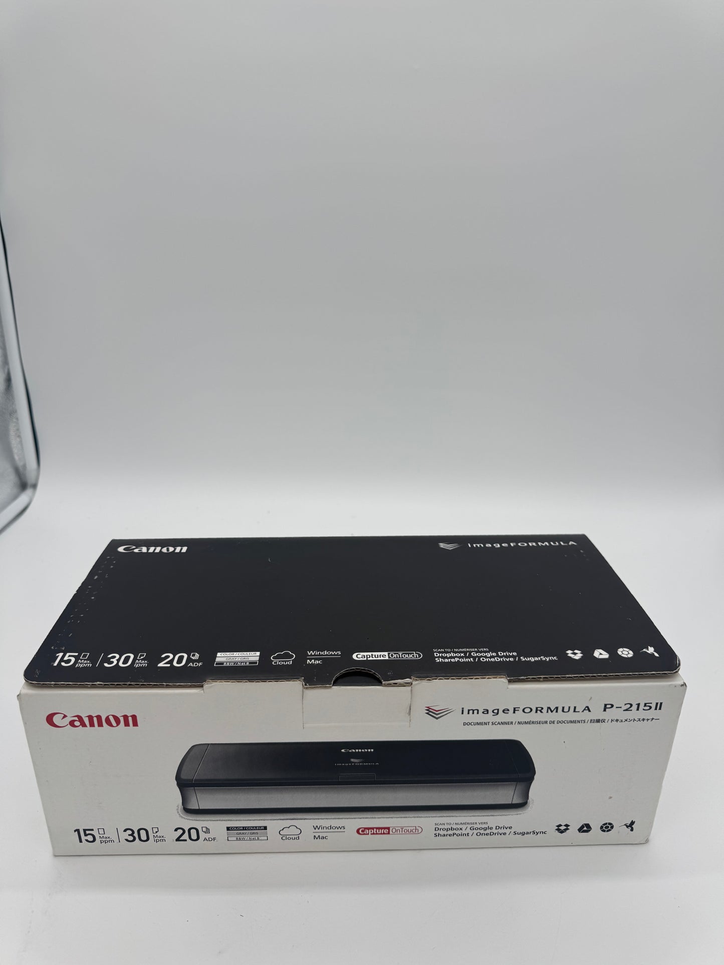 Canon P-215 II Black Portable Document Scanner - New In Box