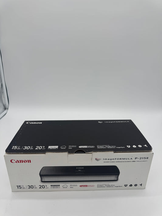 Canon P-215 II Black Portable Document Scanner - New In Box