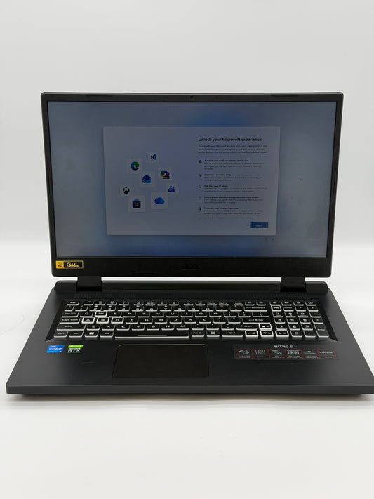 Acer Nitro 5 N22C2 16 Inch Laptop - Core i5 12th Gen, 8GB RAM, RTX 3050 - Used