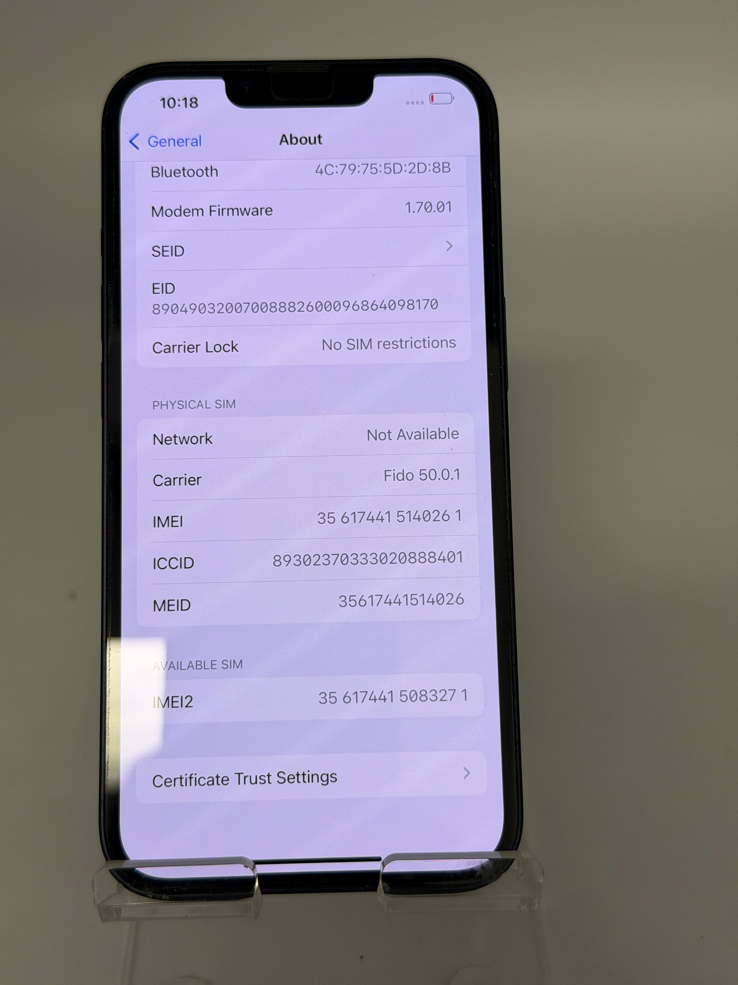Apple iPhone 13 - Black 128GB Unlocked - Used - A