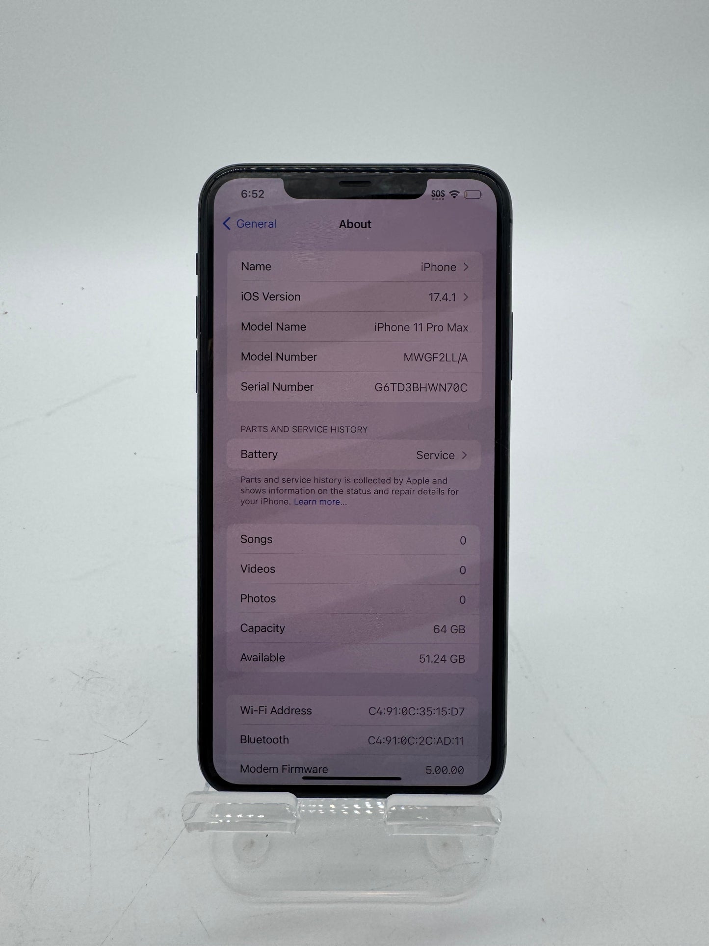 Apple iPhone 11 Pro Max 64GB Black Unlocked - Used