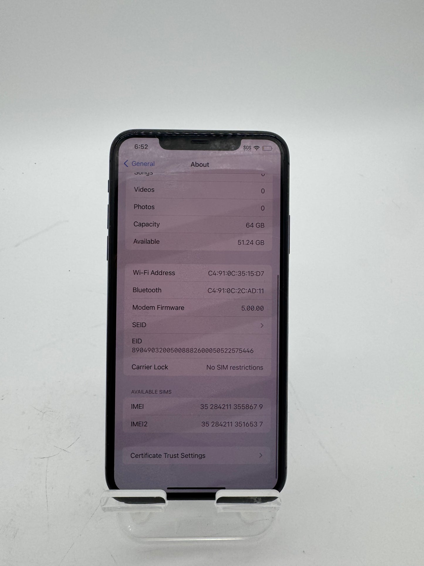 Apple iPhone 11 Pro Max 64GB Black Unlocked - Used