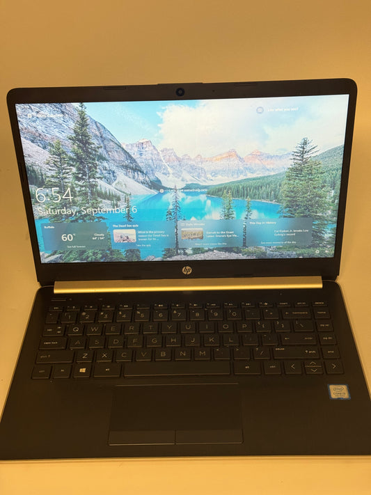 HP 14-cf0xxx Laptop - Used - A - Core i3 128GB 8GB RAM Gray