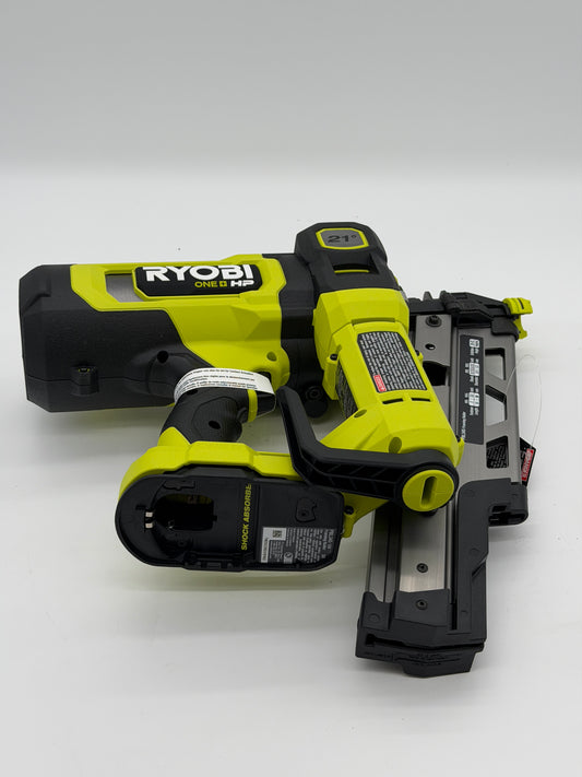 Ryobi 18V PBL345B HP Brushless Cordless AirStrike 21° Framing Nailer Tool Only - Multi-Colored