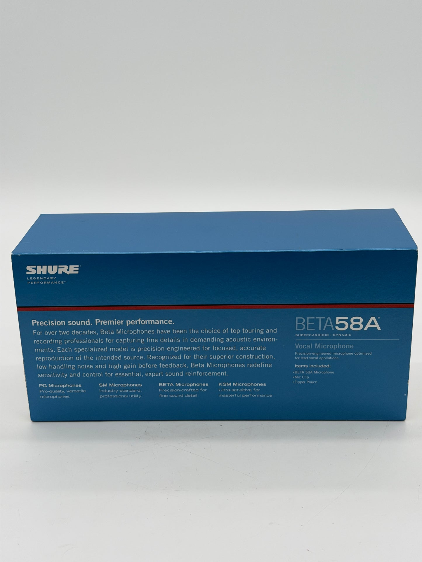 AUTHENTIC Shure BETA 58A Supercardioid Dynamic Vocal Microphone comes W / mount