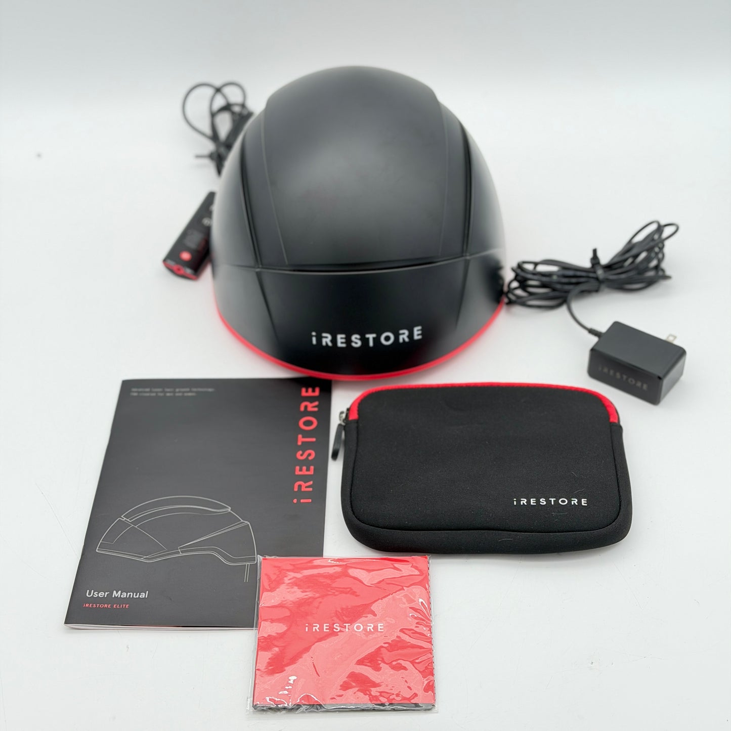iRestore Elite Laser Hair Growth System ID-510 Black Red New Open Box