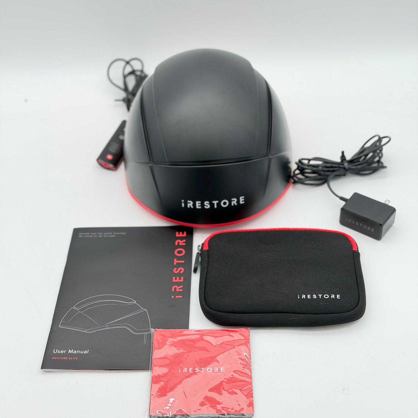 iRestore Elite Laser Hair Growth System ID-510 Black Red New Open Box