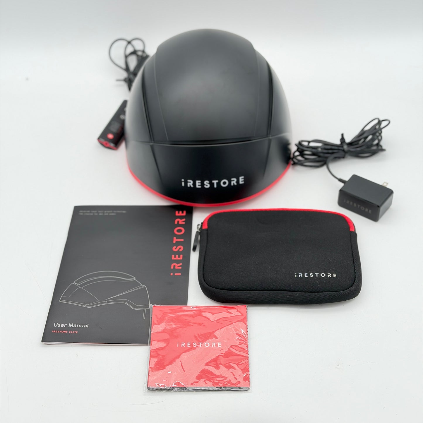iRestore Elite Laser Hair Growth System ID-510 Black Red New Open Box