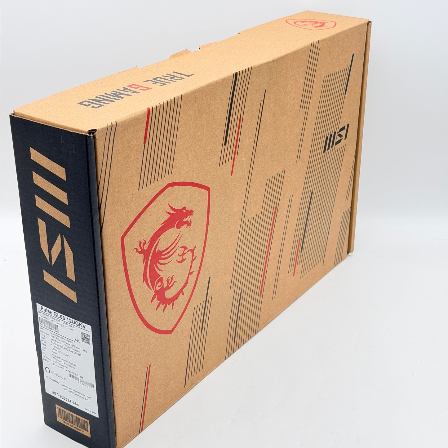 MSI Pulse GL66 15.6" 144Hz i7-12700H 16GB 512GB RTX 3070 Gaming Laptop OPEN BOX READ