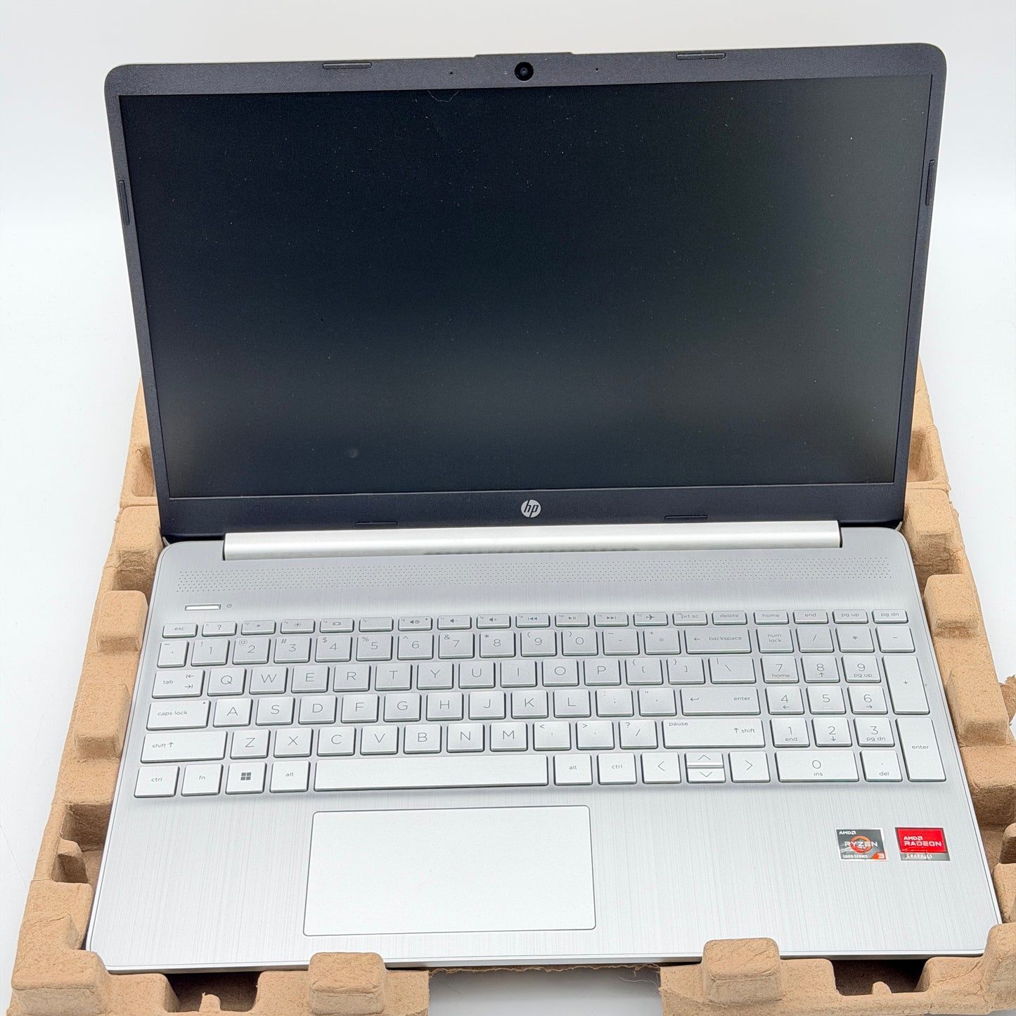 HP 15.6" Laptop 15-ef2033dx Ryzen 3 5300U 8GB RAM 256GB SSD Gray Silver NEW OPEN BOX