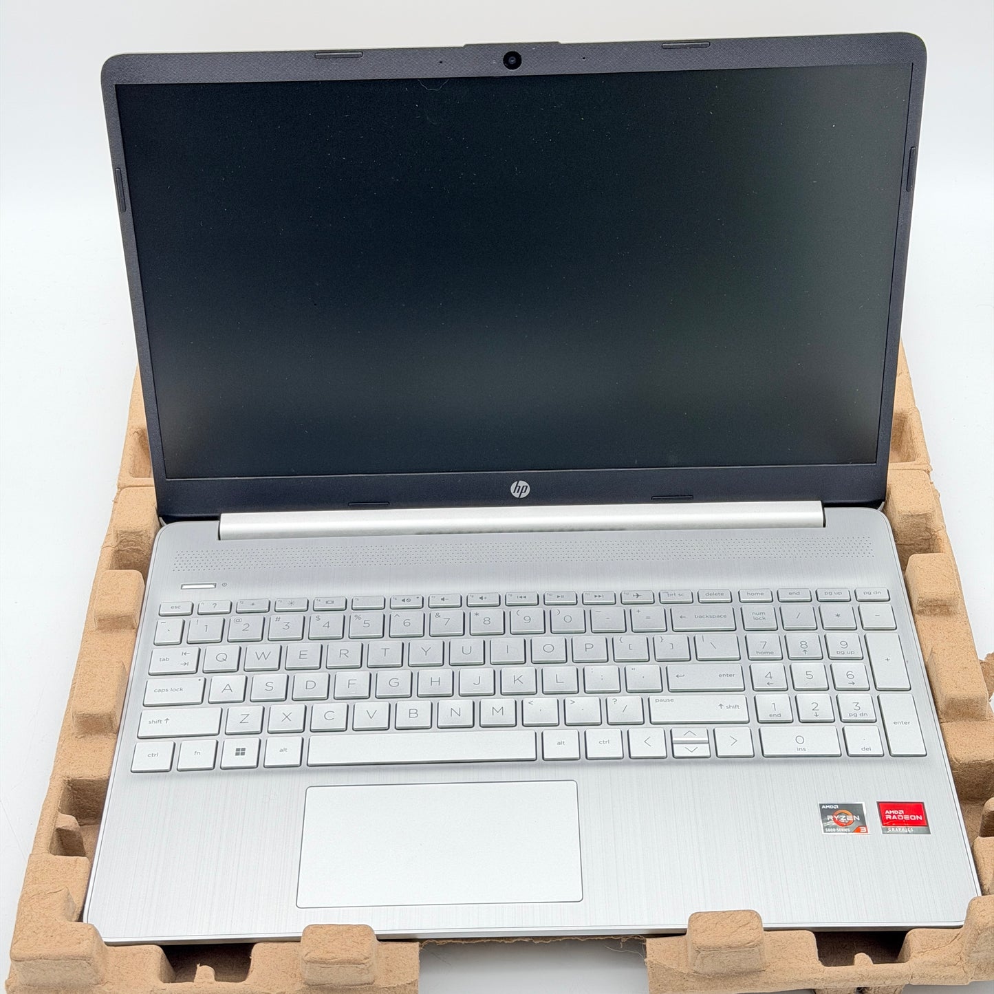 HP 15.6" Laptop 15-ef2033dx Ryzen 3 5300U 8GB RAM 256GB SSD Gray Silver NEW OPEN BOX