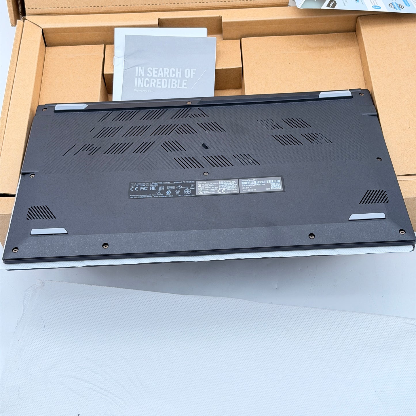 ASUS Vivobook Go 15 15.6" Laptop Ryzen 5 7520U 8GB RAM 512GB SSD Black NEW
