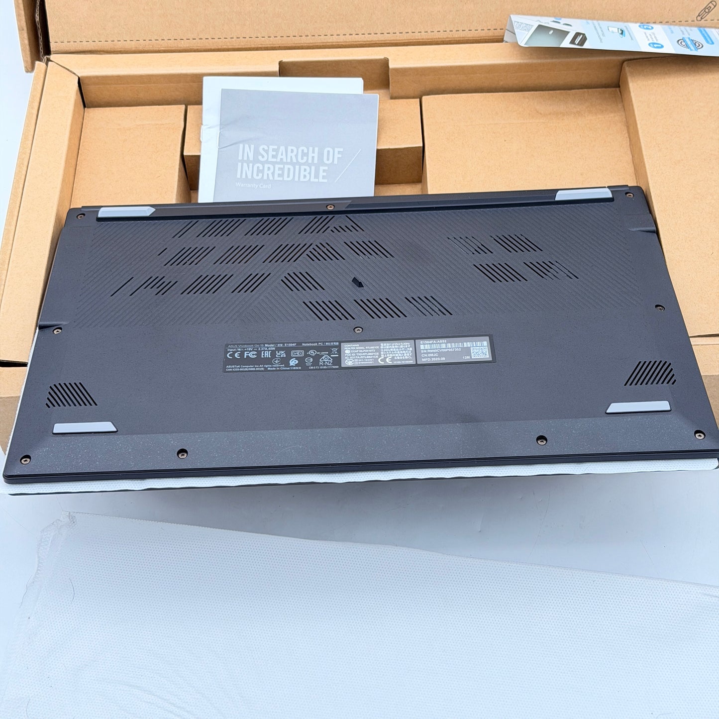 ASUS Vivobook Go 15 15.6" Laptop Ryzen 5 7520U 8GB RAM 512GB SSD Black NEW