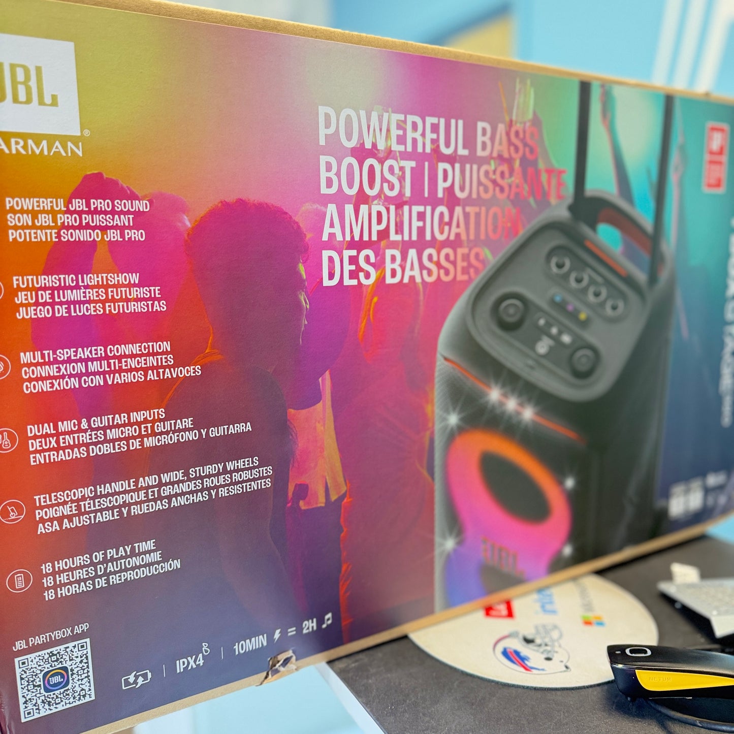 JBL PartyBox Stage 320 Portable Wireless Bluetooth Party Speaker 240W NEW