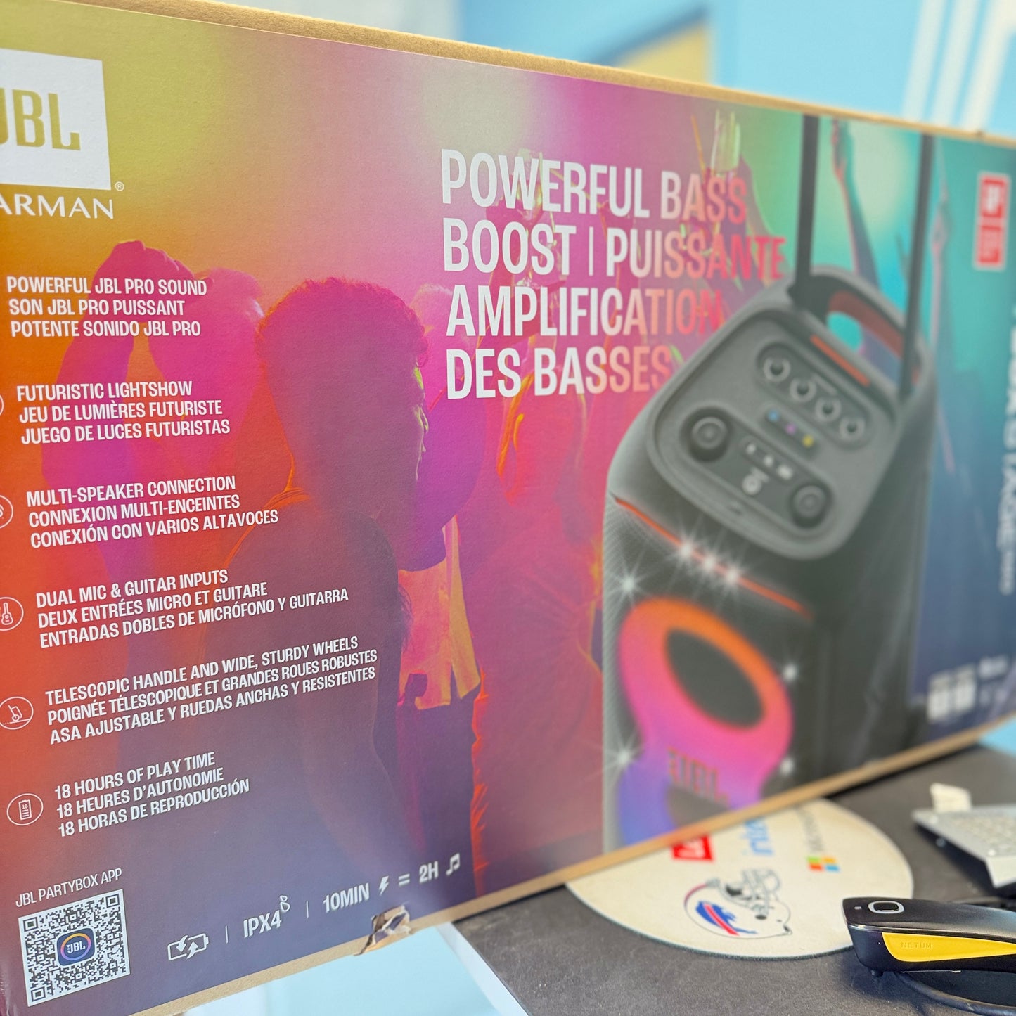 JBL PartyBox Stage 320 Portable Wireless Bluetooth Party Speaker 240W NEW