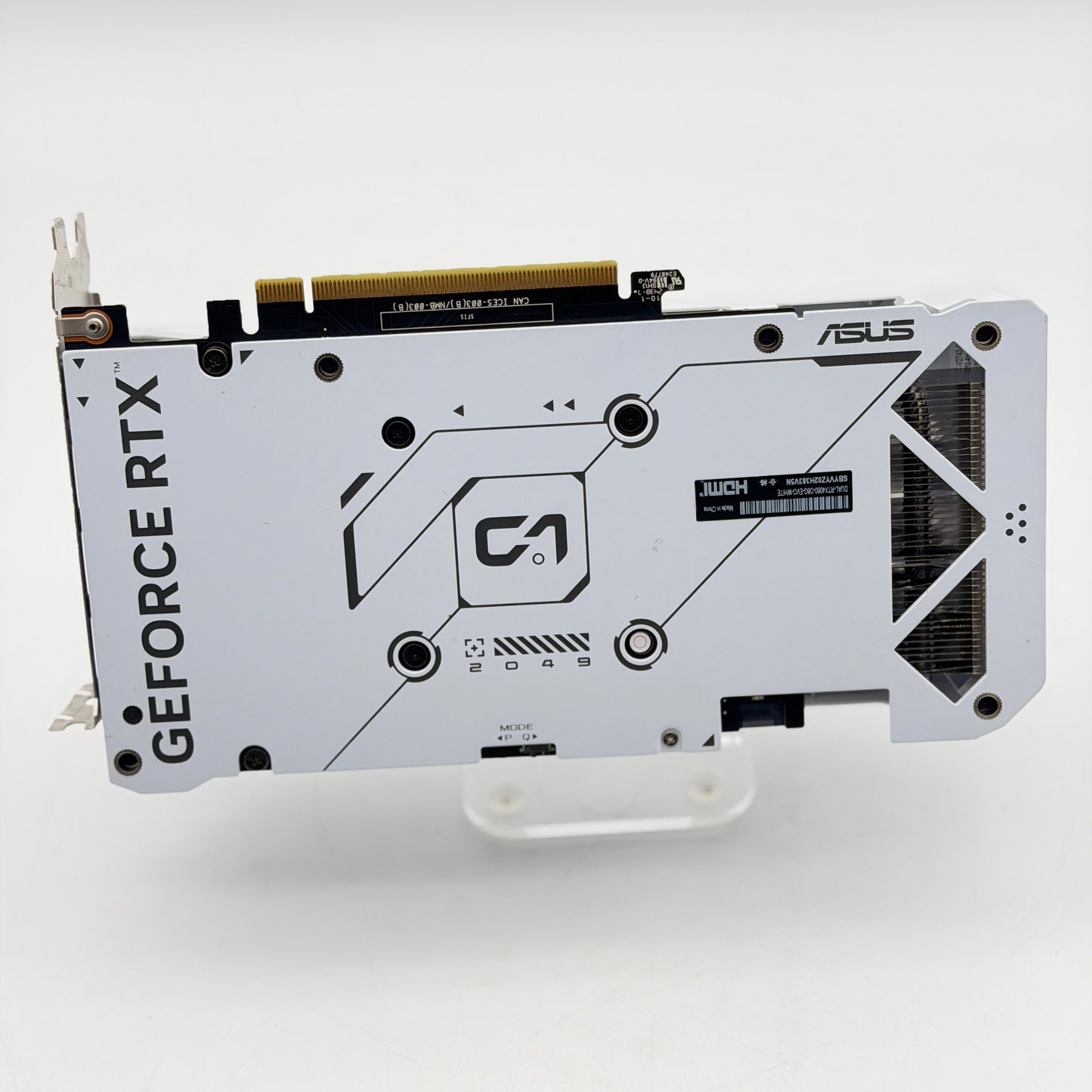 ASUS Dual GeForce RTX 4060 EVO White OC 8GB GPU DUAL-RTX4060-O8G - TESTED Bent Fins