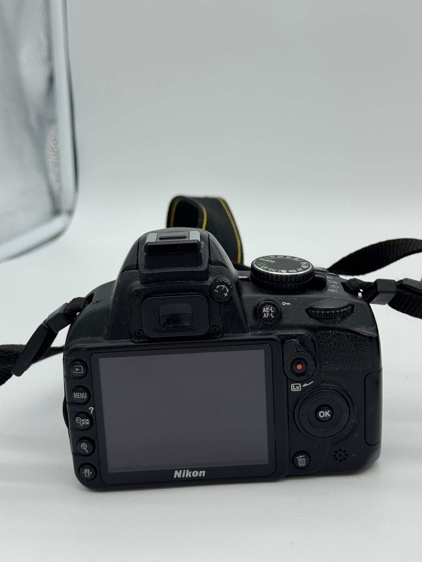 Nikon D3100 DSLR Black Digital Camera with 2 Batteries and Charger