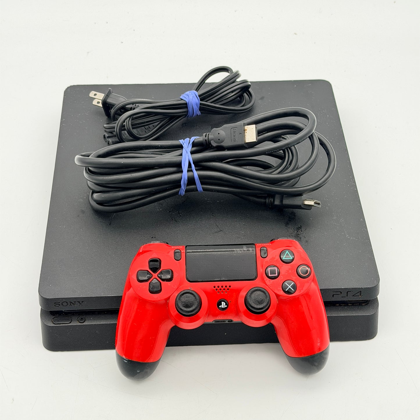 Sony PlayStation 4 PS4 Slim 1TB Black Console CUH-2215B Bundle - TESTED Working