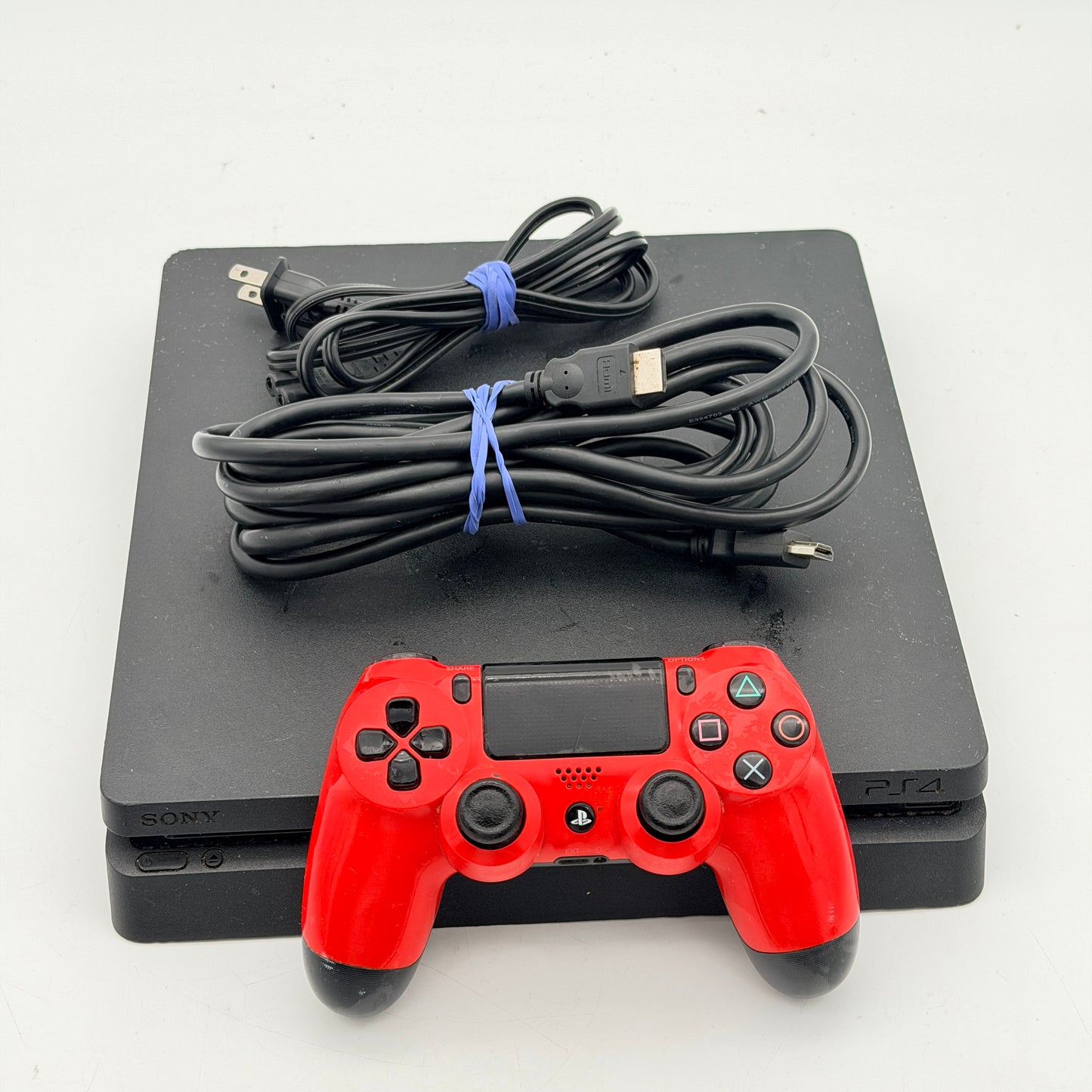 Sony PlayStation 4 PS4 Slim 1TB Black Console CUH-2215B Bundle - TESTED Working