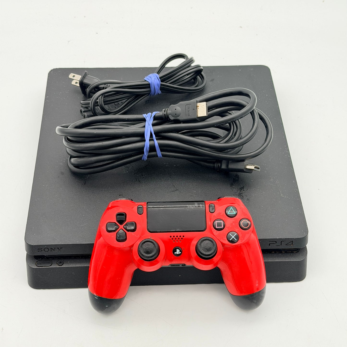Sony PlayStation 4 PS4 Slim 1TB Black Console CUH-2215B Bundle - TESTED Working