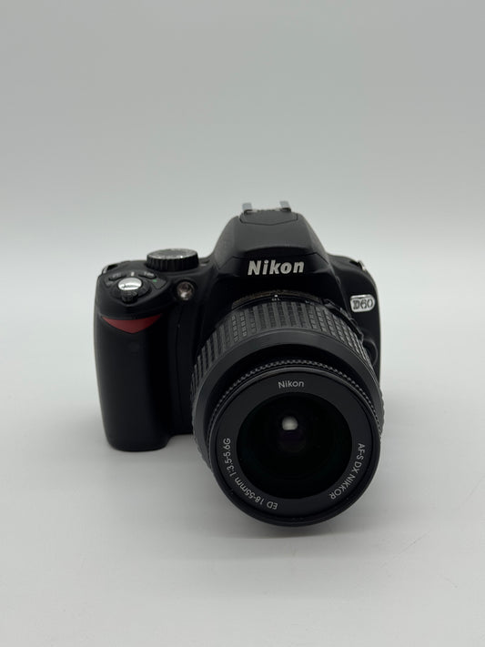 Nikon D60 Digital Camera Black - Used Condition with Lenses