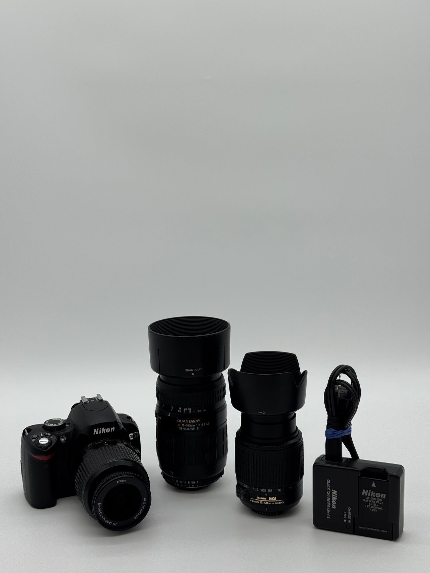 Nikon D60 Digital Camera Black - Used Condition with Lenses