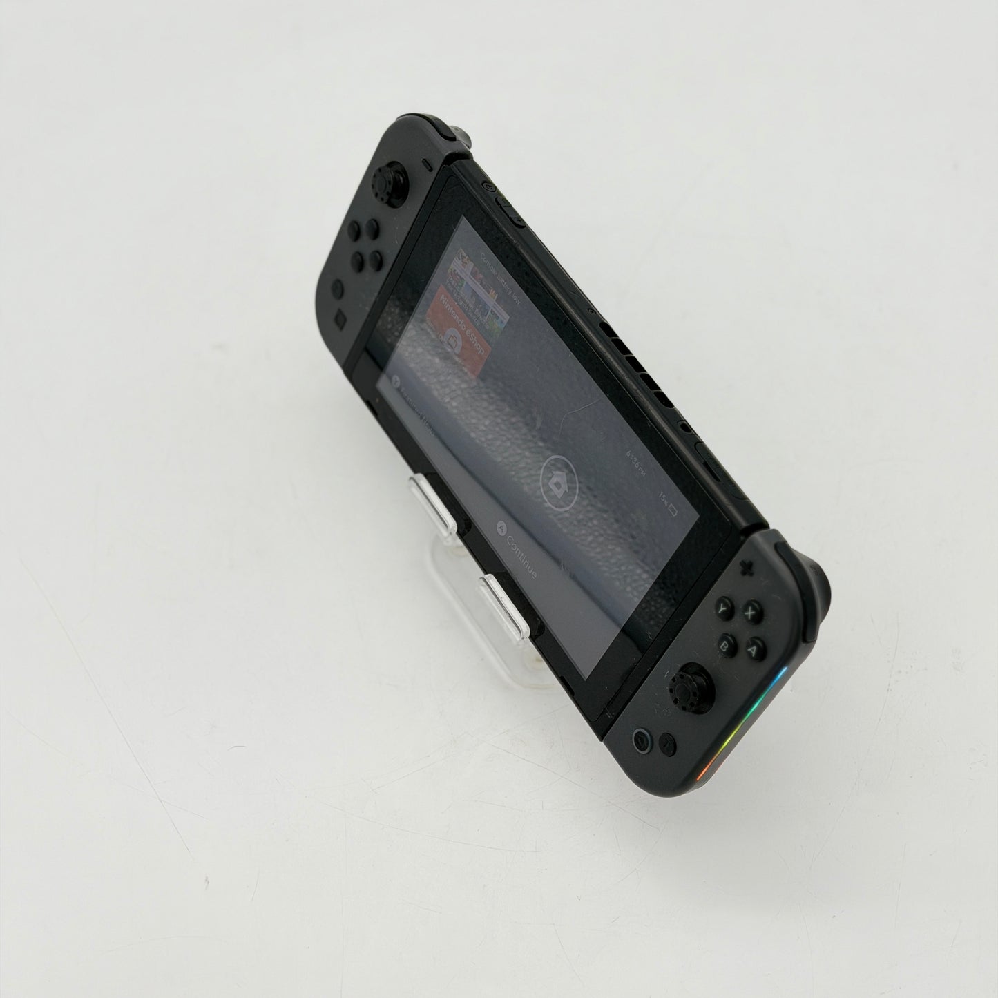 Nintendo Switch V2 Console HAC-001-01 32GB Gray - Tested *READ*
