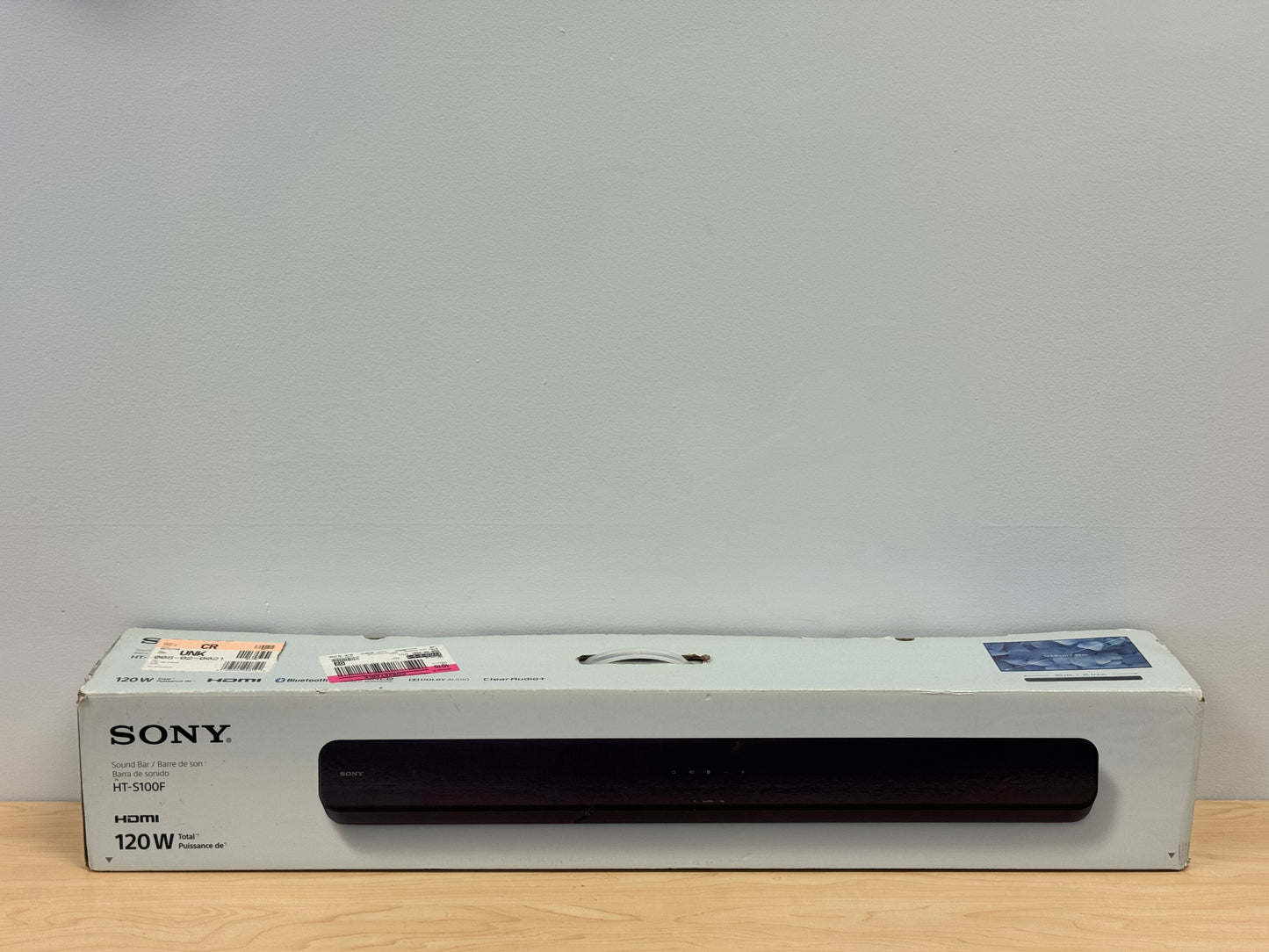 Sony HT-S100F Black Soundbar - Used With Box