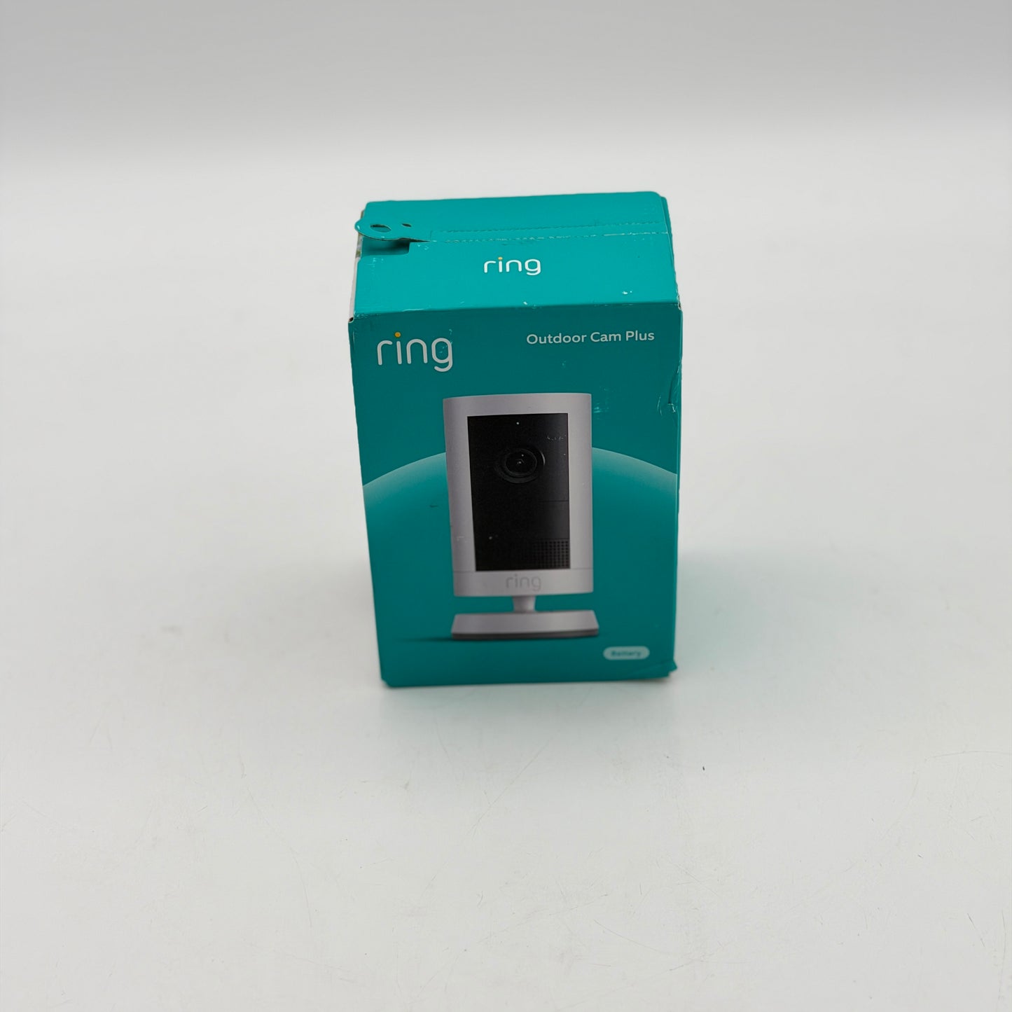 Ring Outdoor Cam Plus 2K Smart Security Camera Battery White - NEW