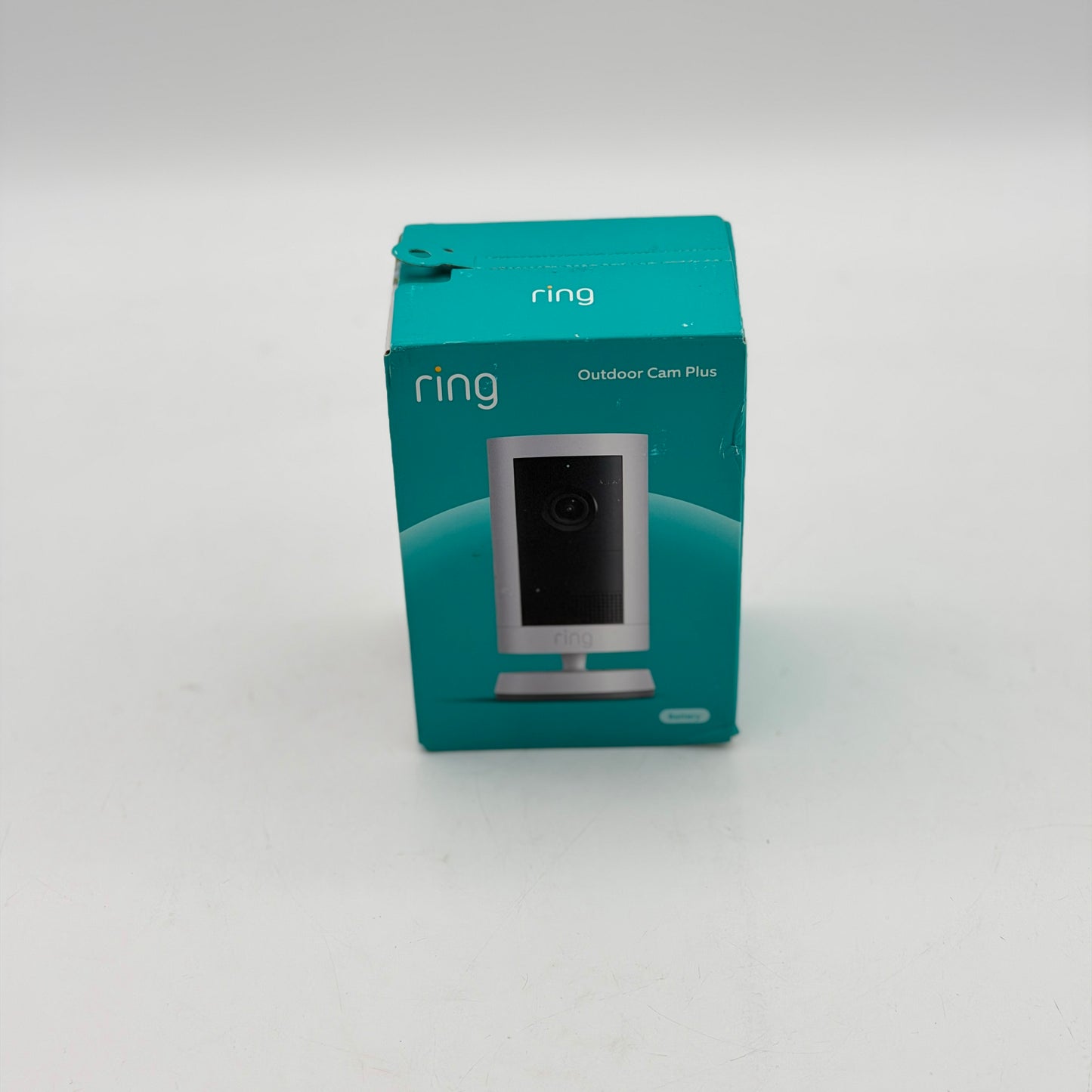 Ring Outdoor Cam Plus 2K Smart Security Camera Battery White - NEW