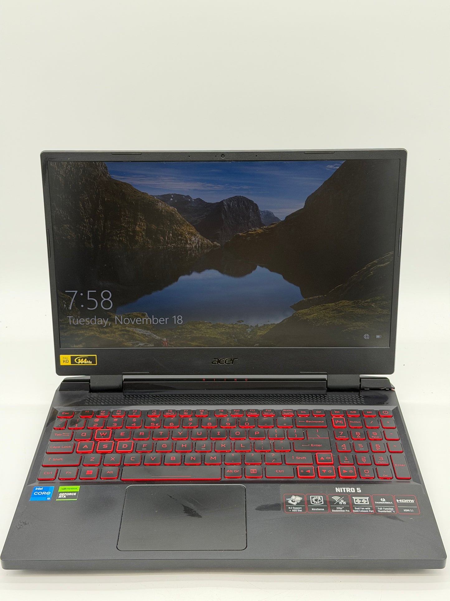 Acer Nitro 5 AN515-58 15.6" i5-12500H 3.1GHz 16GB RAM 512GB SSD RTX 3050 Ti