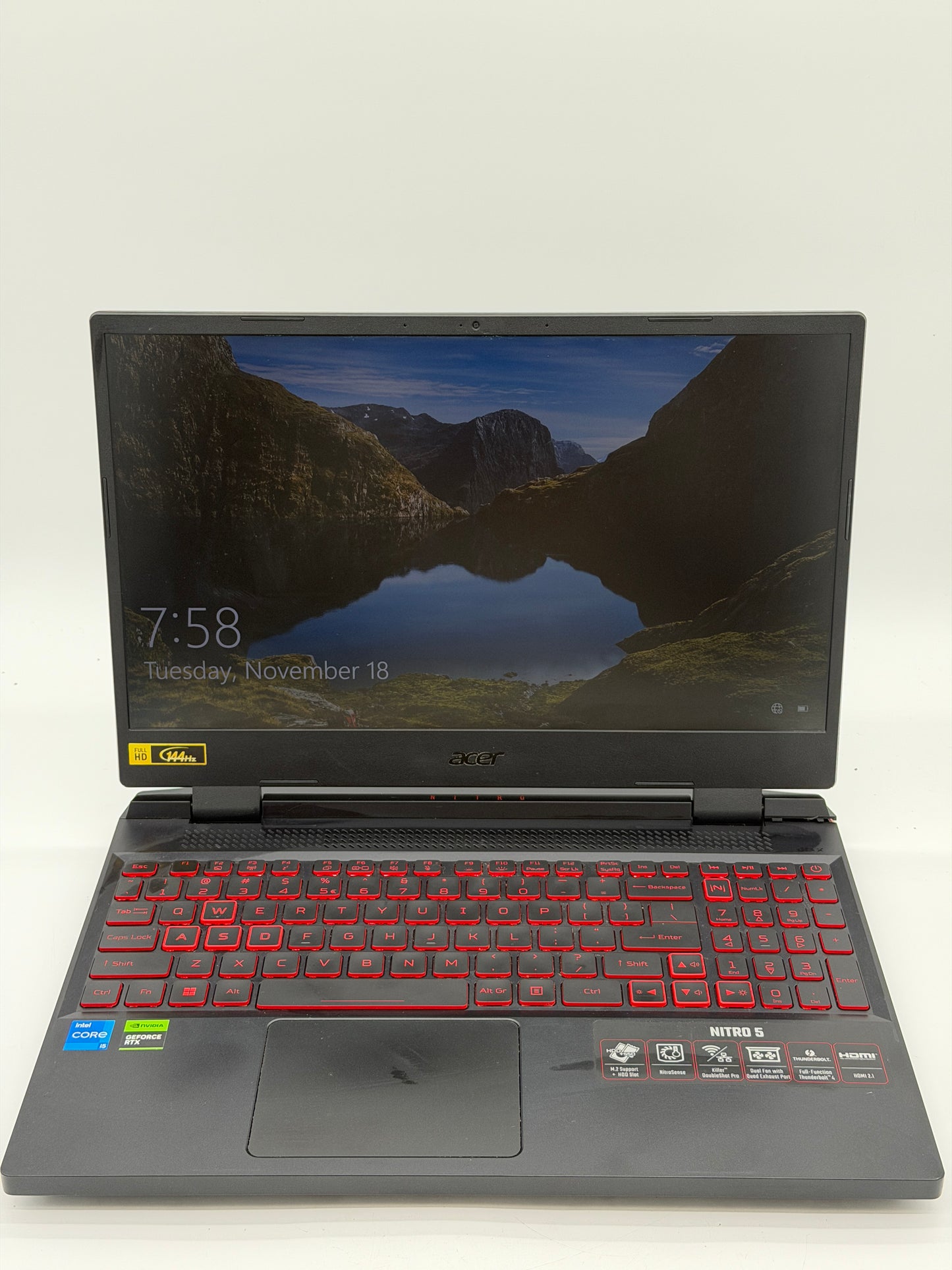 Acer Nitro 5 AN515-58 15.6" i5-12500H 3.1GHz 16GB RAM 512GB SSD RTX 3050 Ti
