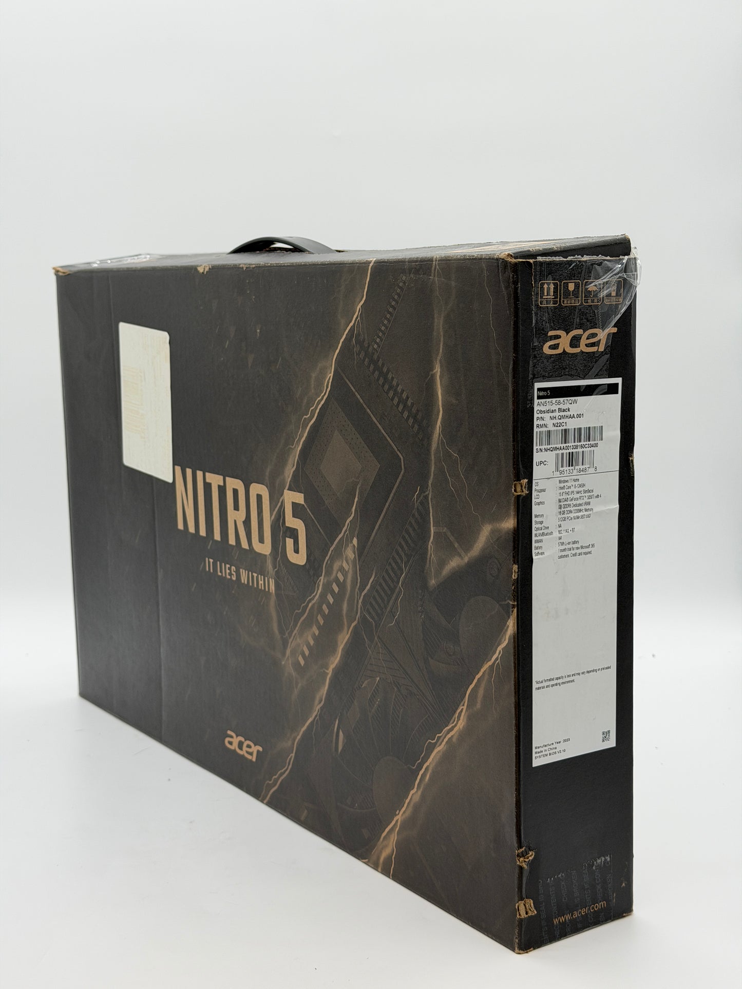 Acer Nitro 5 AN515-58 15.6" i5-12500H 3.1GHz 16GB RAM 512GB SSD RTX 3050 Ti