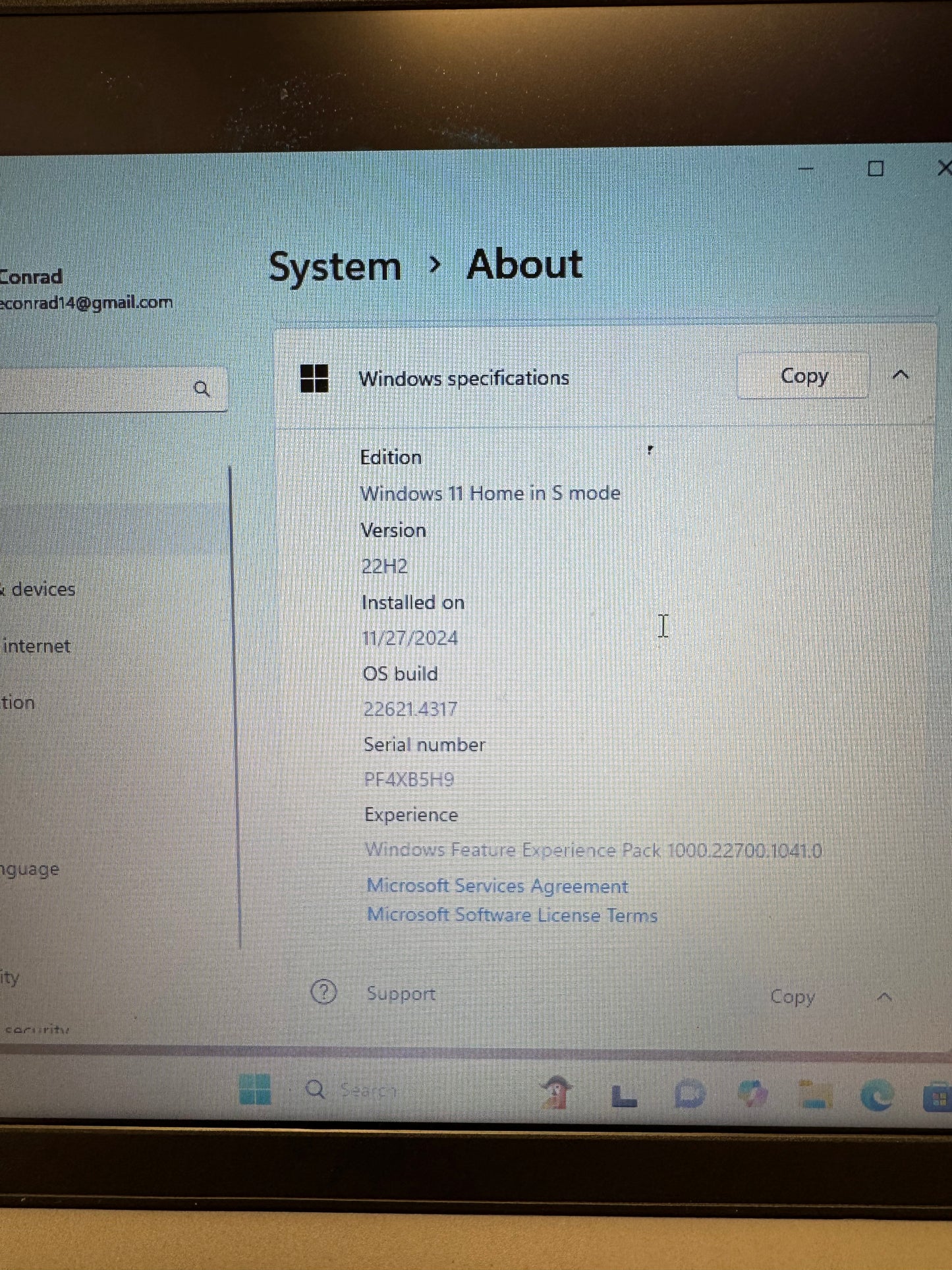 Lenovo Ideapad 1 (15Ul7) Laptop - Gray - Intel Pentium - 128GB