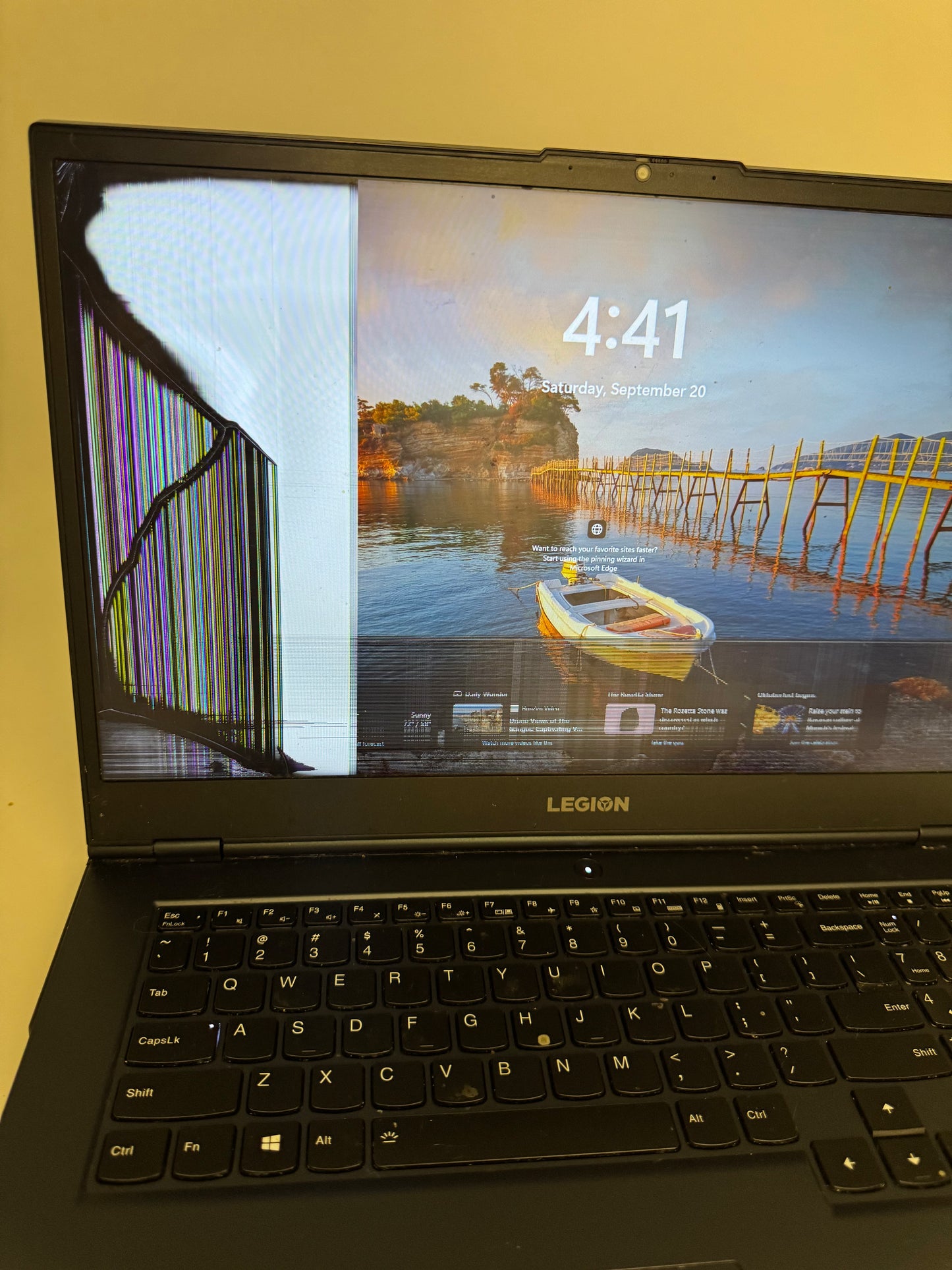 Lenovo Legion 5 17ACHO6 Laptop Blue AMD Ryzen 5 256GB 8GB RAM Broken Screen