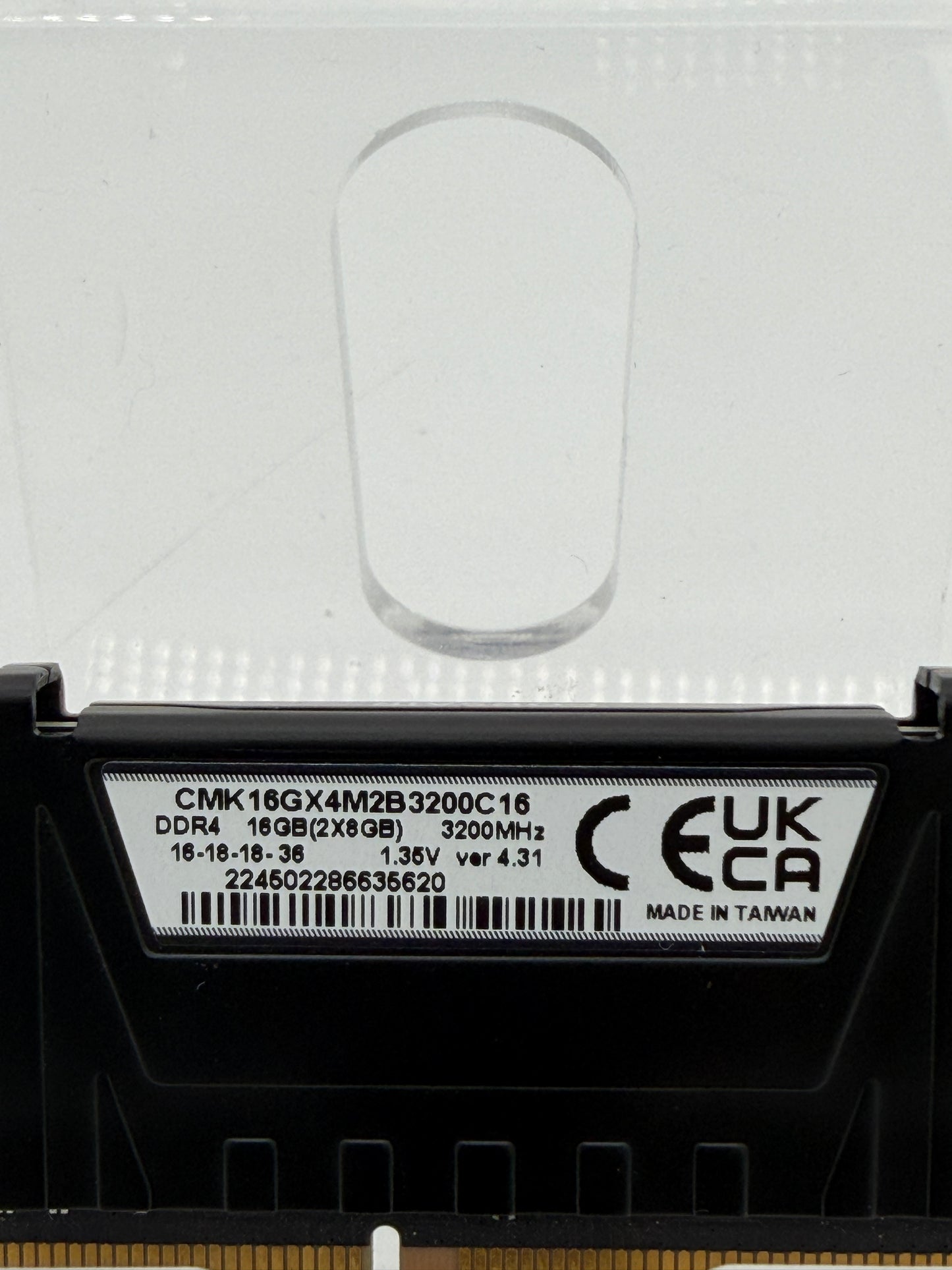 Corsair Vengeance 8GB DDR4 3200MHz RAM - Black - New No Box