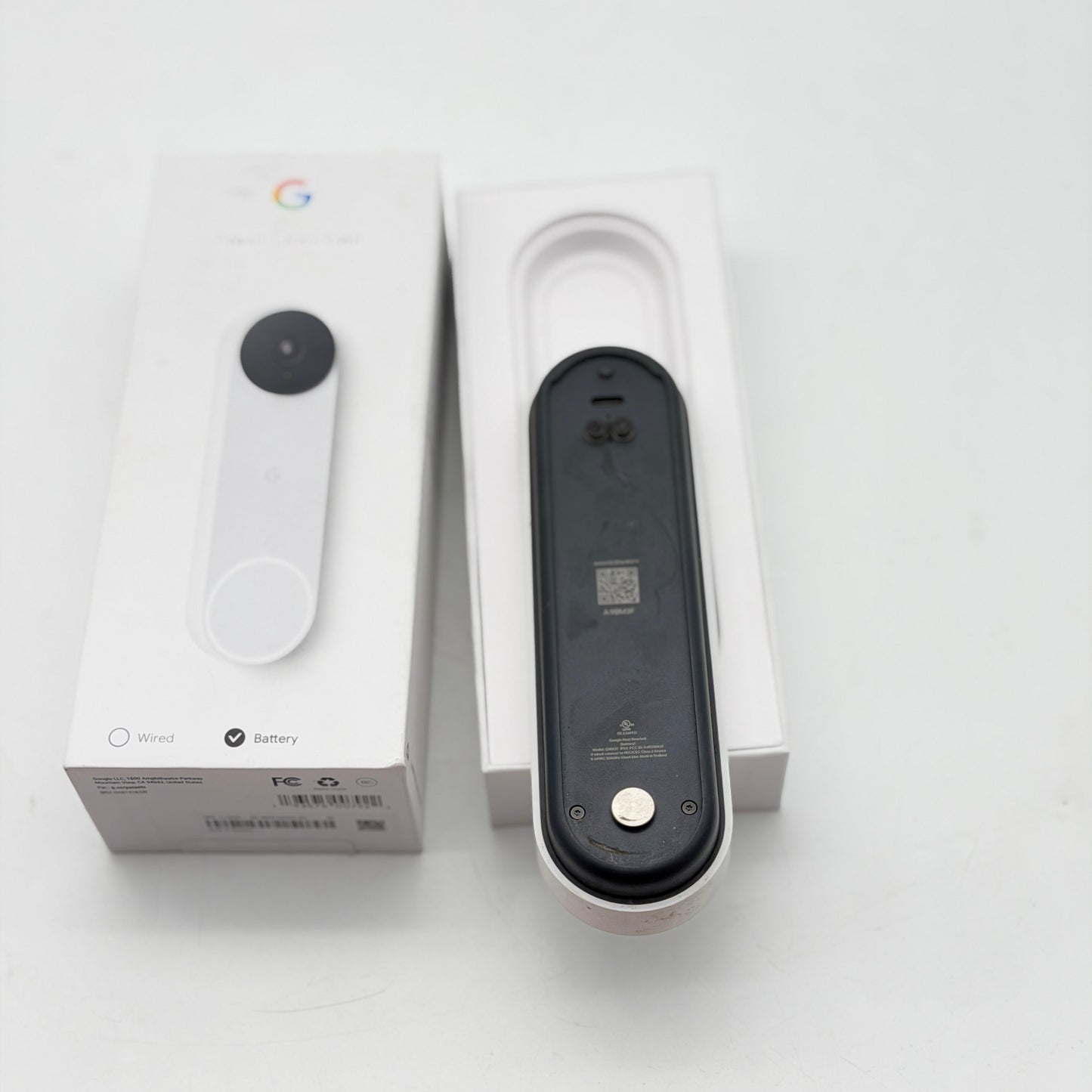 Google Nest Doorbell Battery Smart WiFi Video Camera ONLY Snow Tested No Bracket