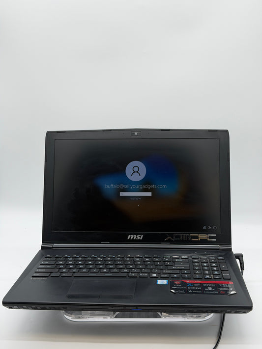 MSI Laptop MS-62 7QF 15-inch Core i7 16GB GTX 1070 1TB (Needs New Battery)