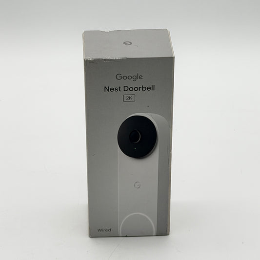 GOOGLE NEST DOORBELL WIRED 3rd Gen 2K Video Gemini Smart Camera G6PPP - New Sealed
