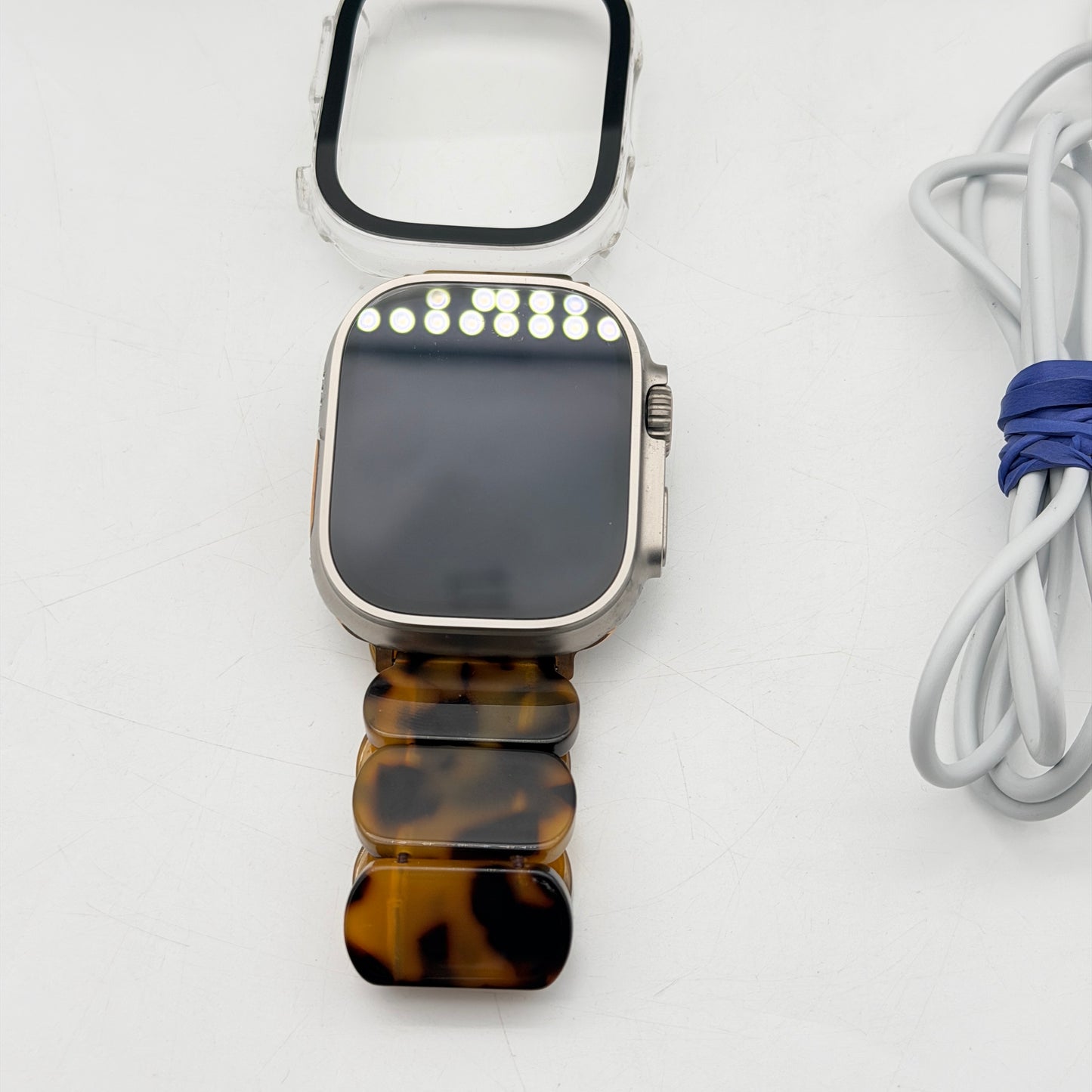 Apple Watch Ultra 2 49mm Titanium GPS + Cellular - 100% Battery Health Mint Case